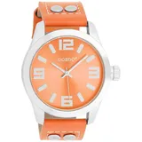 Oozoo JR317 Armbanduhr Orange Lederband 40 mm - Orange