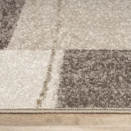 Paco Home Teppich Wohnzimmer Teppich Modern Bordüre, in Braun Beige Preishammer, Grösse:60x100 cm