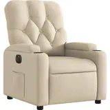 vidaXL Relaxsessel Elektrisch Polyester 50 x 93,5 x 0 cm Creme