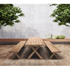 Primaster Manila Gartentisch 220 x 90 x 75 cm Braun