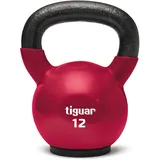 tiguar Kettlebell 12 kg Vinyl-Kettlebell rot