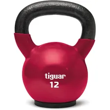 tiguar Kettlebell 12 kg Vinyl-Kettlebell rot