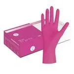 Nitril Magenta Einmalhandschuhe puderfrei | 100 Stück M