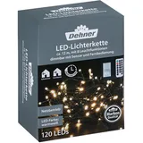 Dehner LED-Lichterkette, 120 LEDs, warmweiß, inkl. Fernbedienung, Grün