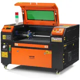 Vevor 50 W CO2-Lasergravierer, 300x500mm, 500mm/s Laserschneidmaschine mit 2-Wege-Pass-Air-Assist, kompatibel mit LightBurn, CorelDRAW, AutoCAD, Windows, Mac OS, Linux, für Holz, Acryl, Stoff