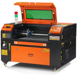 Vevor 50 W CO2-Lasergravierer, 300x500mm, 500mm/s Laserschneidmaschine mit 2-Wege-Pass-Air-Assist, kompatibel mit LightBurn, CorelDRAW, AutoCAD, Windows, Mac OS, Linux, für Holz, Acryl, Stoff