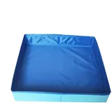 Faltbares Hundebad, Schwimmbecken Für Hunde, Planschbecken Für Haustiere, Faltbarer Hundepool Hundebad, Für Kleine Hunde Katze, 50x50x10 cm