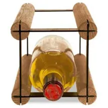 Proregal Weinregal 12,5 x 12,5 x 24,5 cm Braun