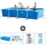 Rechteckiger Frame Pool - 450x220x84 Cm - 5-teilig  S30244