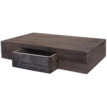 berlinlodge Wandregal Ilse 40 x 25 x 8 cm Braun