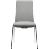 Stressless® Polsterstuhl Laurel, Low Back, Größe M, mit Beinen aus Stahl in Chrom glänzend blau