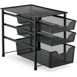 Relaxdays Schubladenregal Schubladenorganizer 0 x 0 x 0 Schwarz