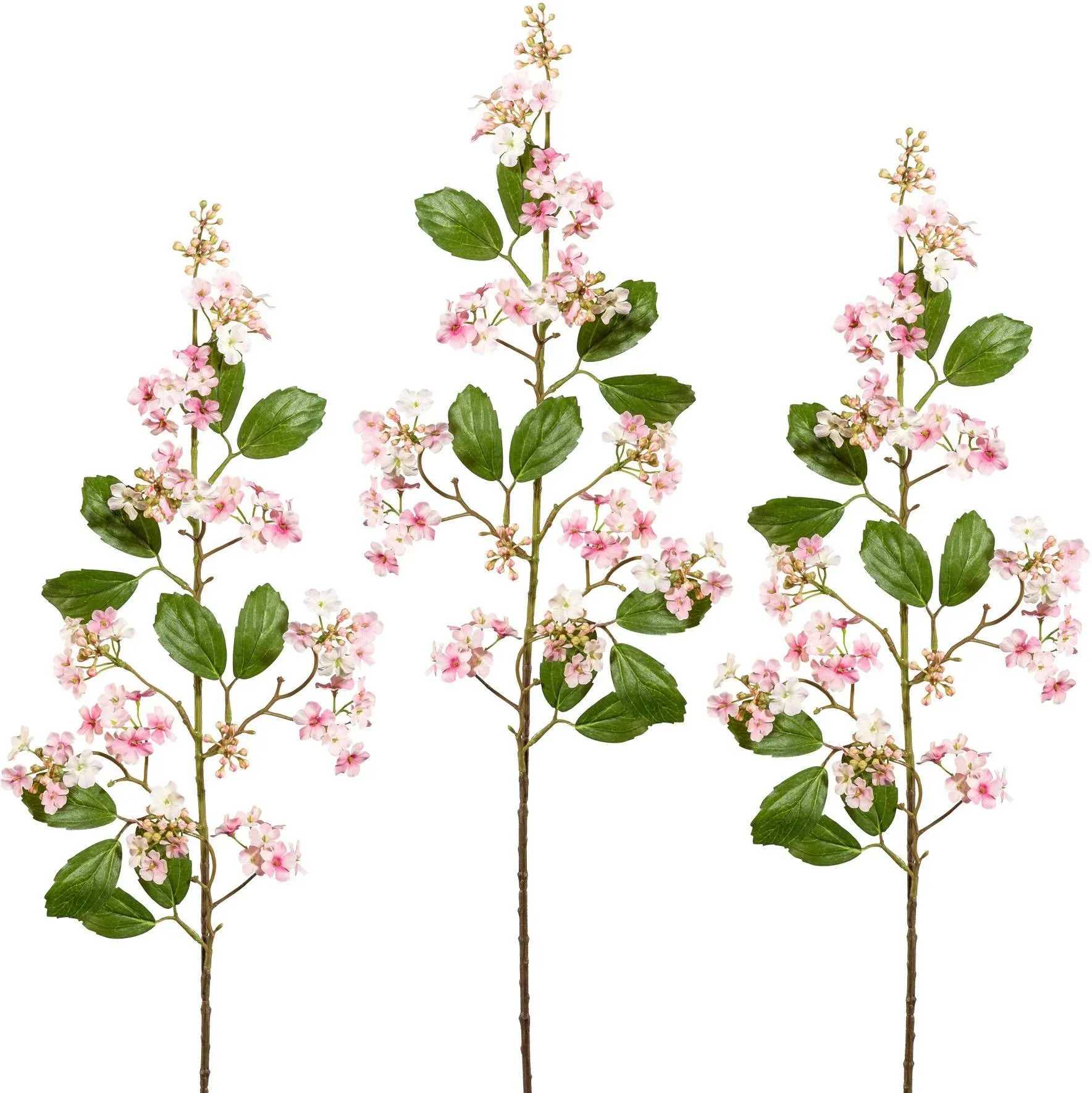 Kunstblume CREATIV GREEN, rosa, H:87cm, Kunststoff, Polyester, Kunstpflanzen, 3er Set