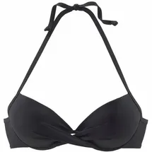 s.Oliver Bikini-Top Wickeloptik Schwarz 36