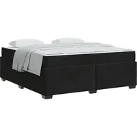 VidaXL Bettrahmen mit Matratze Schwarz 180 x 200 cm