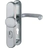 HOPPE Hoppe, Türgriff + Türgarnitur, FS-Schutzgarnitur Paris FS-E86G/3331/3310/138F Edelstahl F69 D/K TS 42-47mm PZ rd