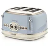 ARIETE Toaster Vintage, blau, B:31,9cm H:28,9cm T:20,5cm, Toaster, blau