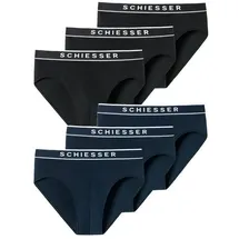 SCHIESSER Rioslip 95/5 Organic Cotton schwarz XL 6er Pack