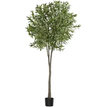 Tectake Künstlicher Olivenbaum Oleand, realistische Textur - 210 cm,