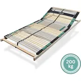 Lattenrost 100x200 cm - Buchenholz, 42 Leisten, bis 200Kg belastbar, 7 Zonen