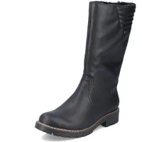 RIEKER Damen Y9191 Hochschaftstiefel, Schwarz, 42 EU