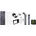 Zaun-Set 100 100 Grau/Stahl