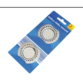 Global Partner Import von Nonfood-Waren GmbH Abflusssiebe Edelstahl 2er Pack