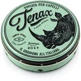 TENAX Ultra Strong Shine Pomade, 125 ml, wasserbasierte Pomade für Männer verleiht superfesten Halt & starken Glanz, leicht auszuwaschendes Haarwachs mit markantem Duft