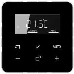 Jung TRDCD1790SW LB-Management Raumthermostat-Set, Serie CD, schwarz