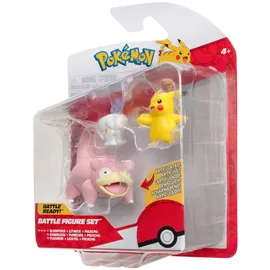 Jazwares Pokémon PKW3056 Battle Figure Set-Lichtel, Pikachu, Flegmon