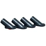 Siena Garden Bodengleiter 4er-Set Metall schwarz