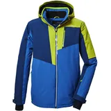 KILLTEC Herren Skijacke/Funktionsjacke mit abzippbarer Kapuze und Schneefang KSW 76 MN SKI JCKT, dunkellime, S,