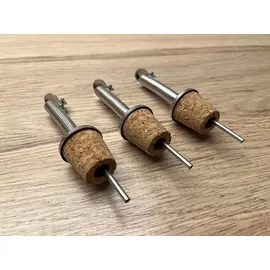 layba Ausgießer für Flaschen, aus Korken mit Verschlusskappe - 3er Set