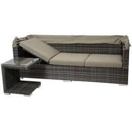 DEGAMO Lounge-Set Manacor 16-tlg. grau inkl. Polstern