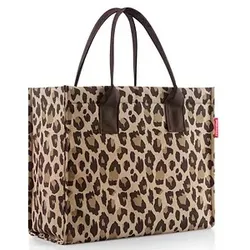 reisenthel® Einkaufstasche daily shopper leo macchiato Kunststoff braun DN 6048