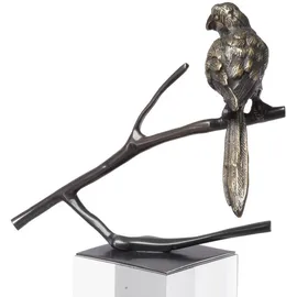 Casa Padrino Luxus Deko Objekte 2er Set Bronzefarben - Büro Deko - Schreibtisch Deko - Wohnzimmer Deko - Luxus Kollektion