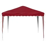 vidaXL Pop-up Partyzelt 2,88 x 2,88 m Bordeauxrot