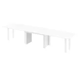 Design Esstisch Tisch HMA-111 XXL ausziehbar 170 bis 410 cm Esszimmer - Weiß