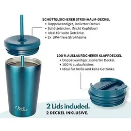 MILU Isolierbecher grünblaumetallic 0,5 l