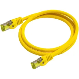 Python Python® Series RJ45 Patchkabel - Rohkabel, Cat.7 gelb, 7,5 m