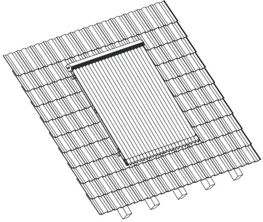 Montageset Schrägdach Sunex 25 - 60 Grad für 1 HP22 / HP30, Sunex