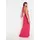 lscn by lascana Neckholderkleid Maxi Himbeere 50