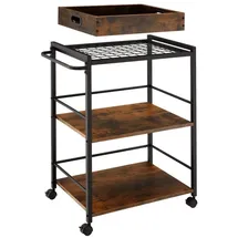 Tectake Servierwagen Worcester dunkelbraun (404758)