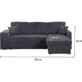 Habitat et Jardin Ecksofa axel Grau