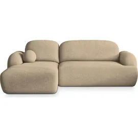 masseno Ecksofa MODENZA Polyester 2-Sitzer Creme