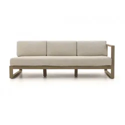 Apple Bee Antigua Loungesofa 3-Sitzer, Armlehne links aus Teakholz coastal ca. 193cm