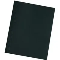 Herlitz Schnellhefter A4, Manilakarton,schwarz 240 g/qm, gebrauchsfertig gefaltet, schwarz