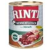 Rinti Kennerfleisch Hirsch 24x800g Dose Hundenassfutter