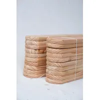 Zaunlatte 9x2x60cm Sibirische Lärche 45Stück Muster A - Naturbelassen