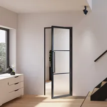 Inova Loft Glastür rechts 83 x 211,5 cm schwarz